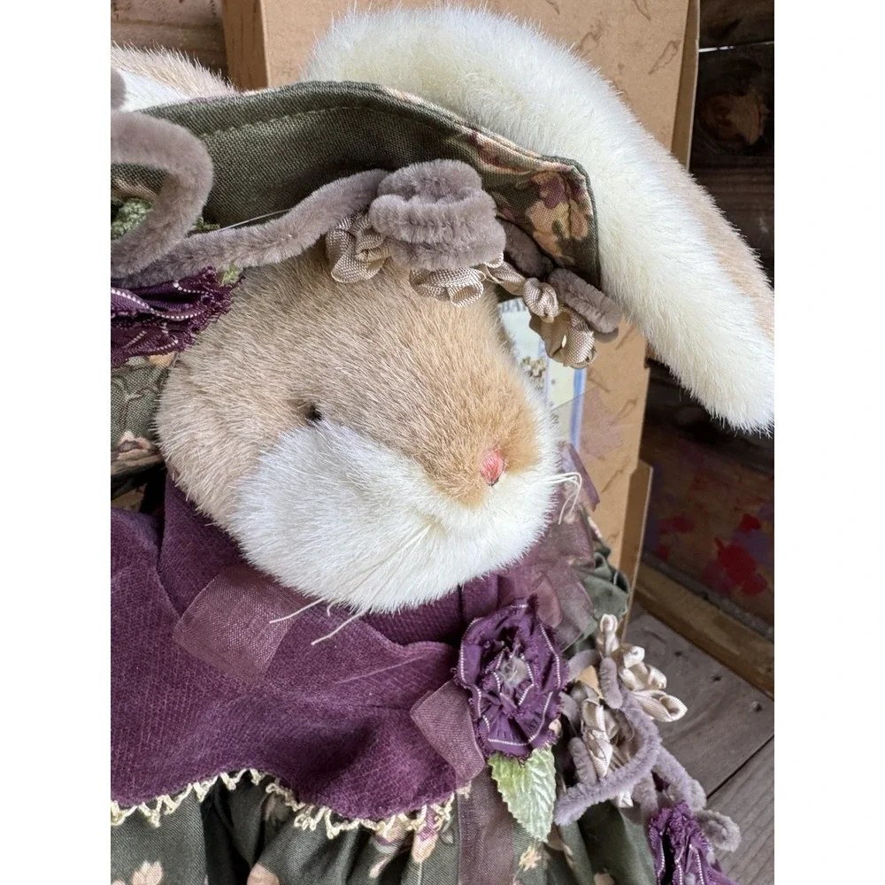 Bunnies By The Bay‎ GABLE & TINKER Bunny Rabbit Plush W/ Stand & Tag 16